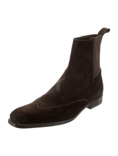 gucci suede chelsea boots|Gucci snakeskin boots.